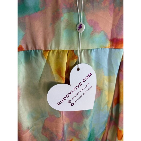 Buddy Love Silky Maxi Sunny Love Dress Maxi Women’s Small - Picture 7 of 12